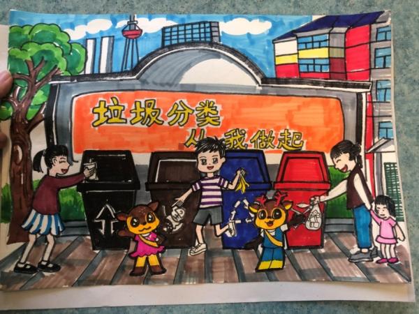 為小藝術(shù)家們點(diǎn)贊！“垃圾分類，我們有‘畫’說(shuō)”